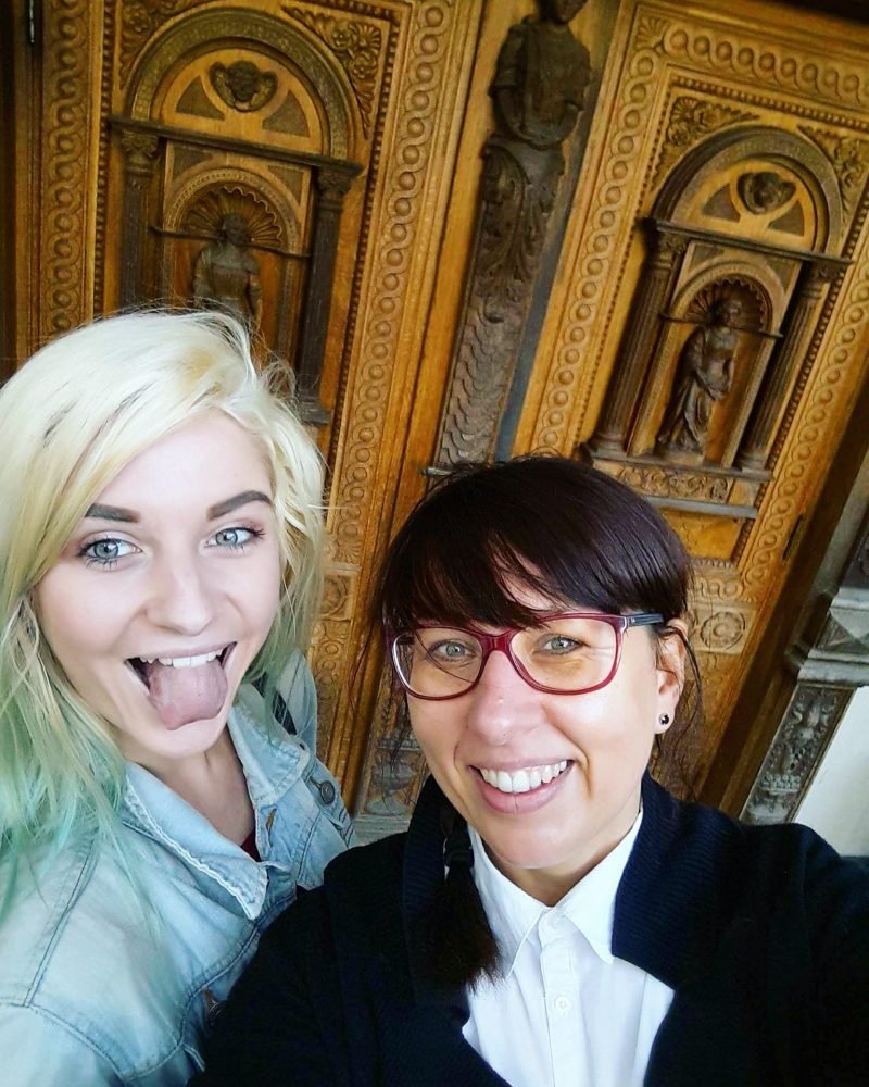 dani with one of her students