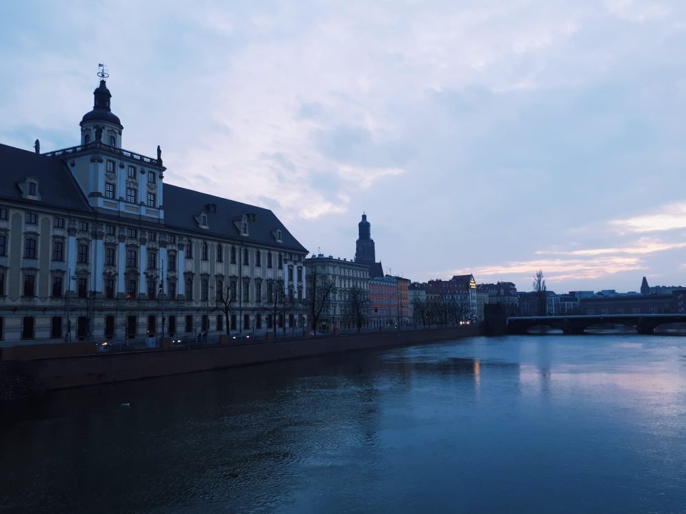 wroclaw at sunset