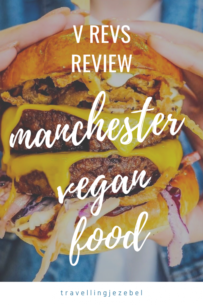 Manchester Vegan Food Review - V Rev Manchester. Here is my unbiased review of V Rev Vegan Diner in Manchester! Burgers, hot dogs, Mac and Cheez and loaded fries, let's gooo! #veganfood #vegan #veganfoodmcr #manchesterveganfood #veganrestaurantmanchester 