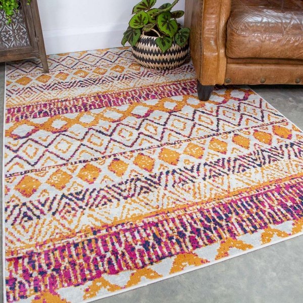 colourful boho rugs
