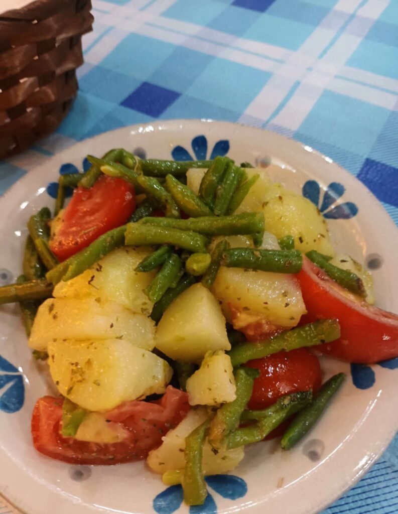 potatoes and vegetables