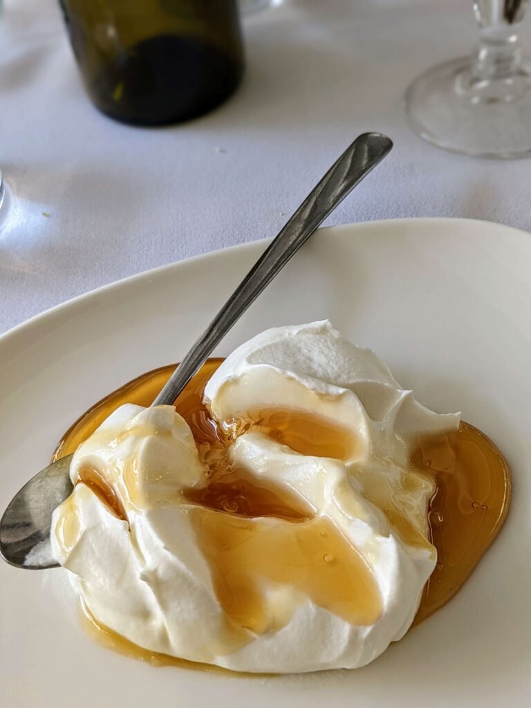 greek yogurt and honey