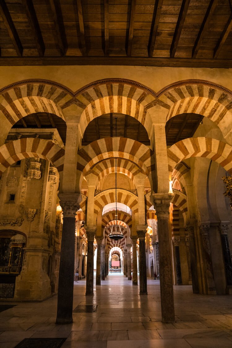 inside cordoba mosque