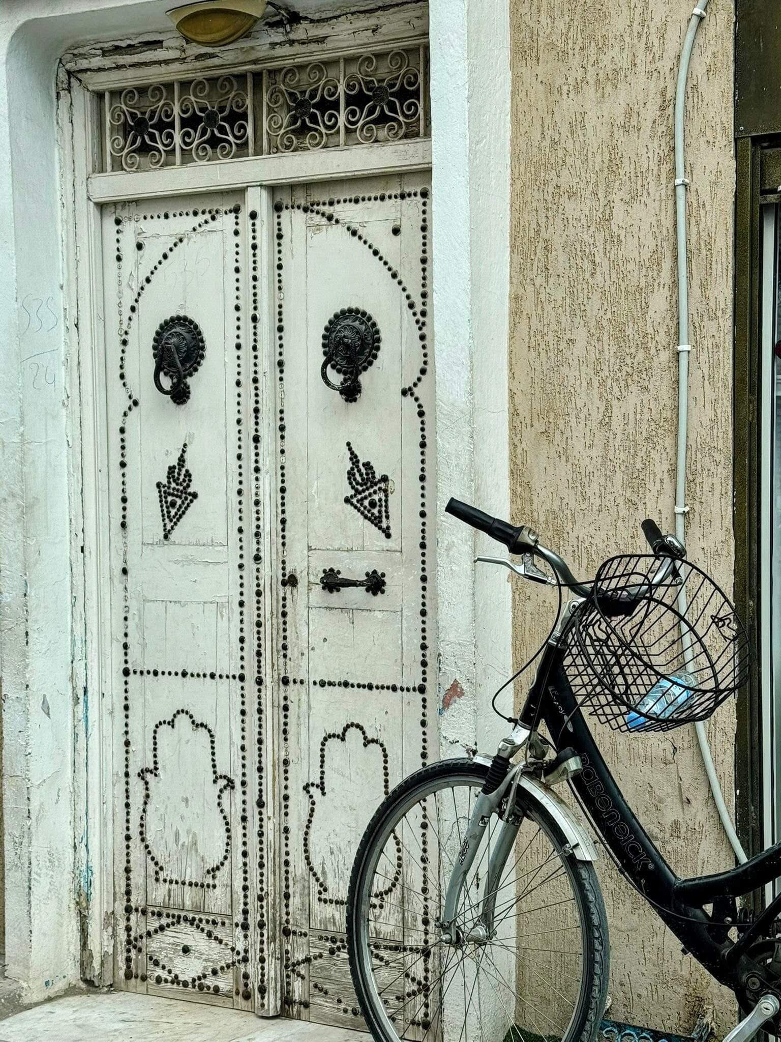 an ornate doorway in tunisia