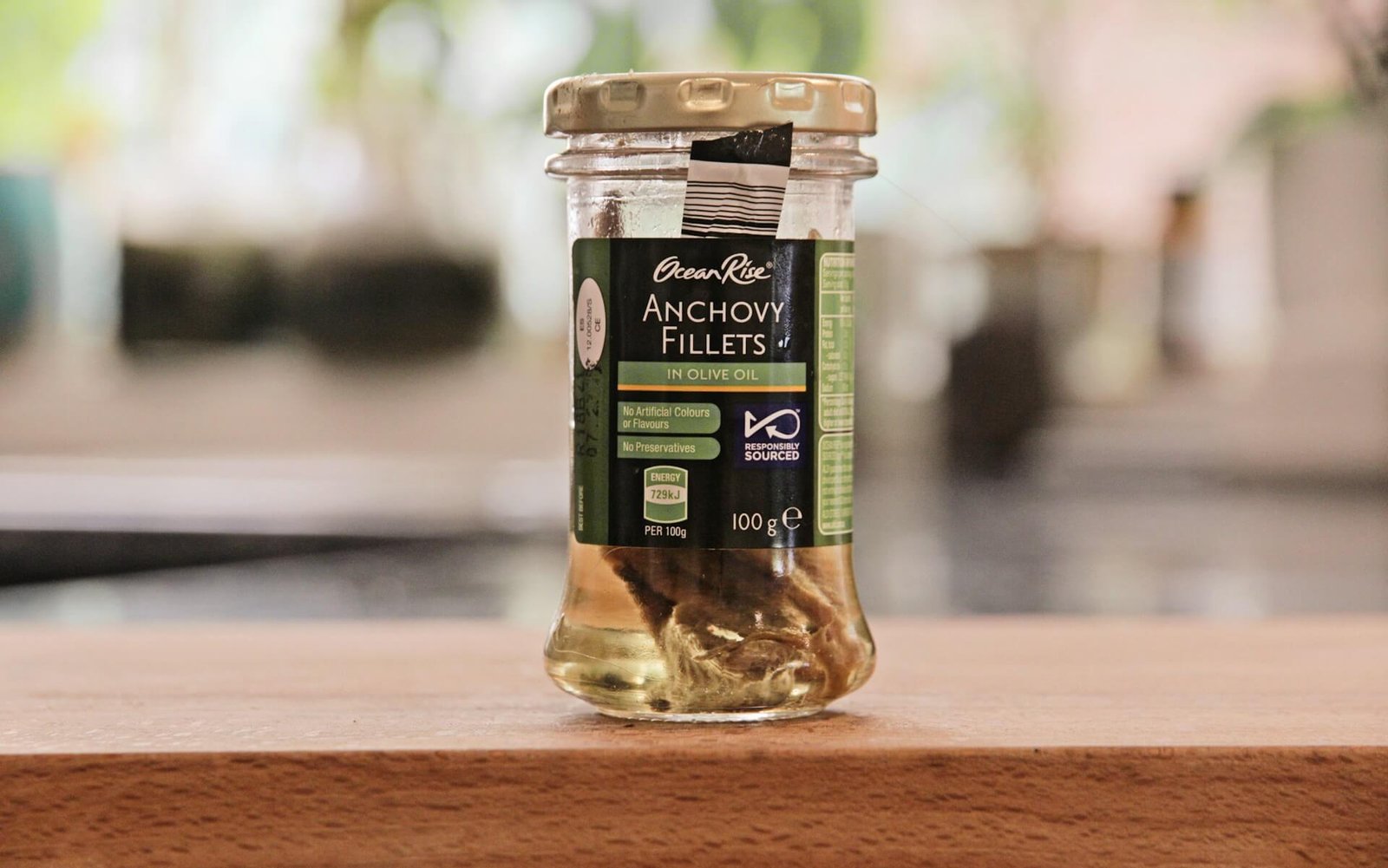 a jar of anchovy fillets
