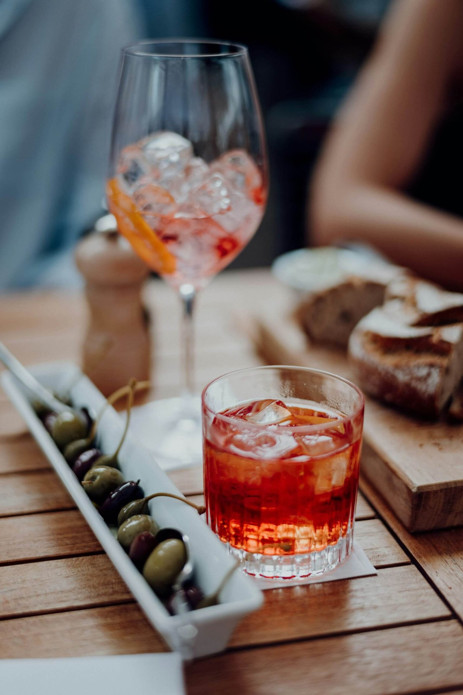 campari and olives
