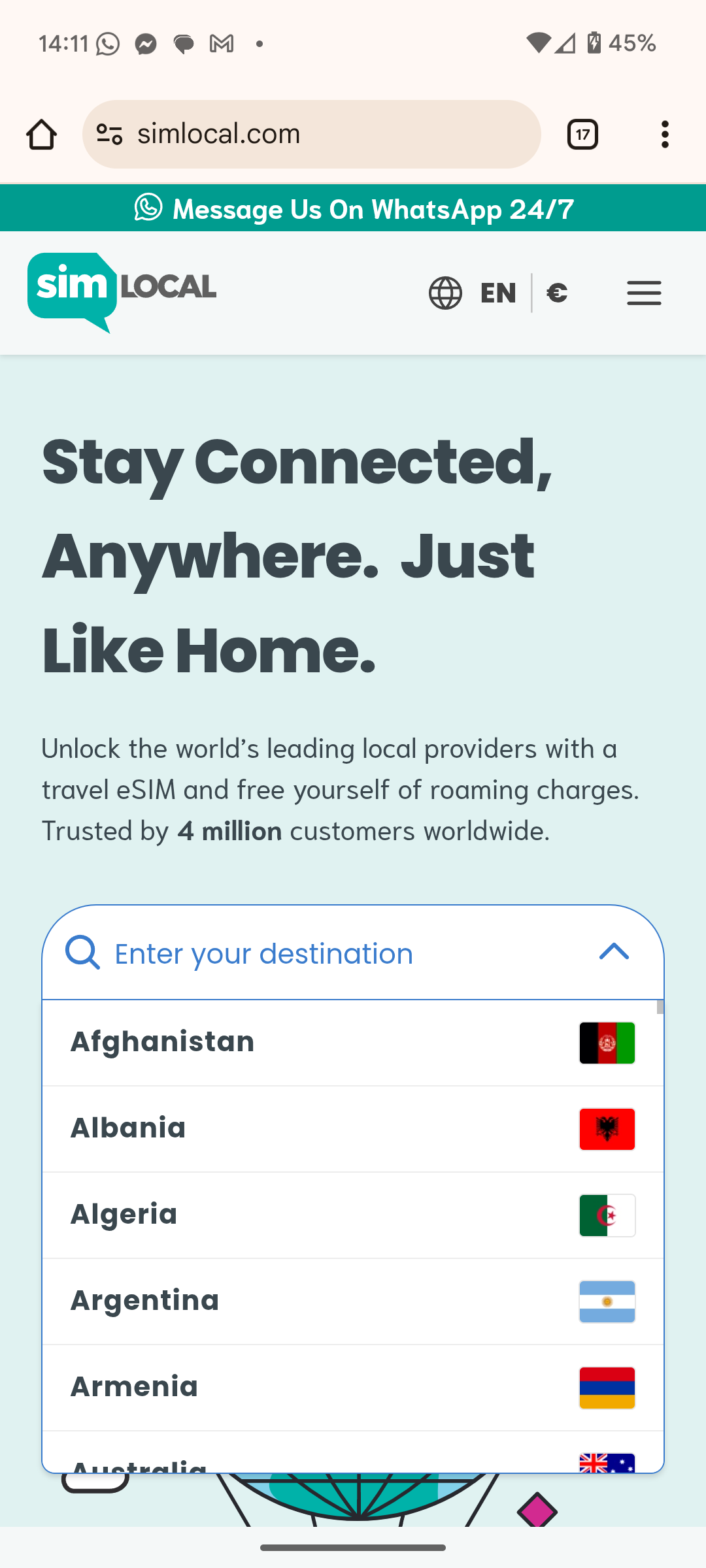 sim local esim