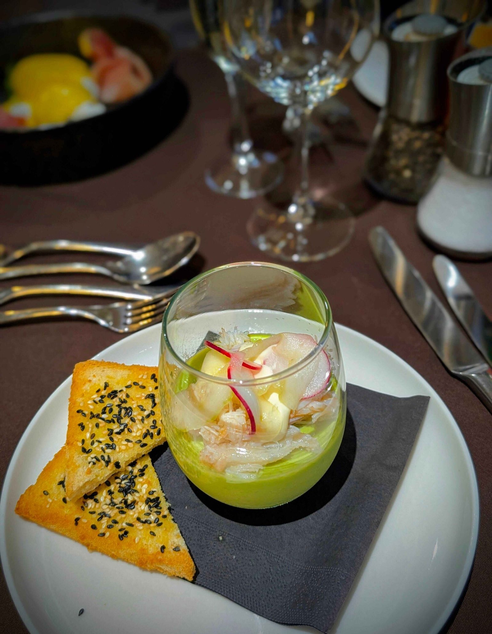 crab panna cotta