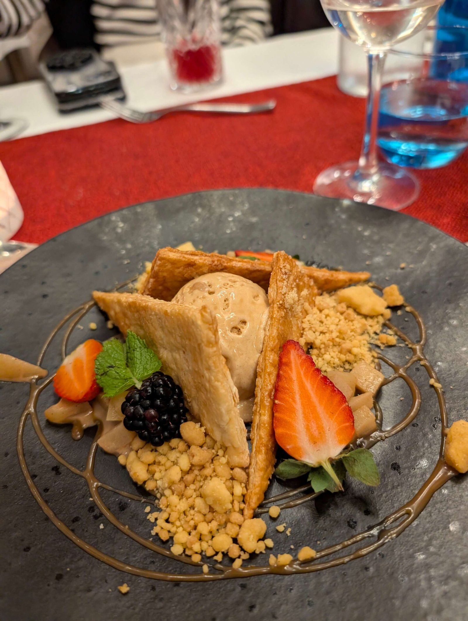 deconstructed apple crumble