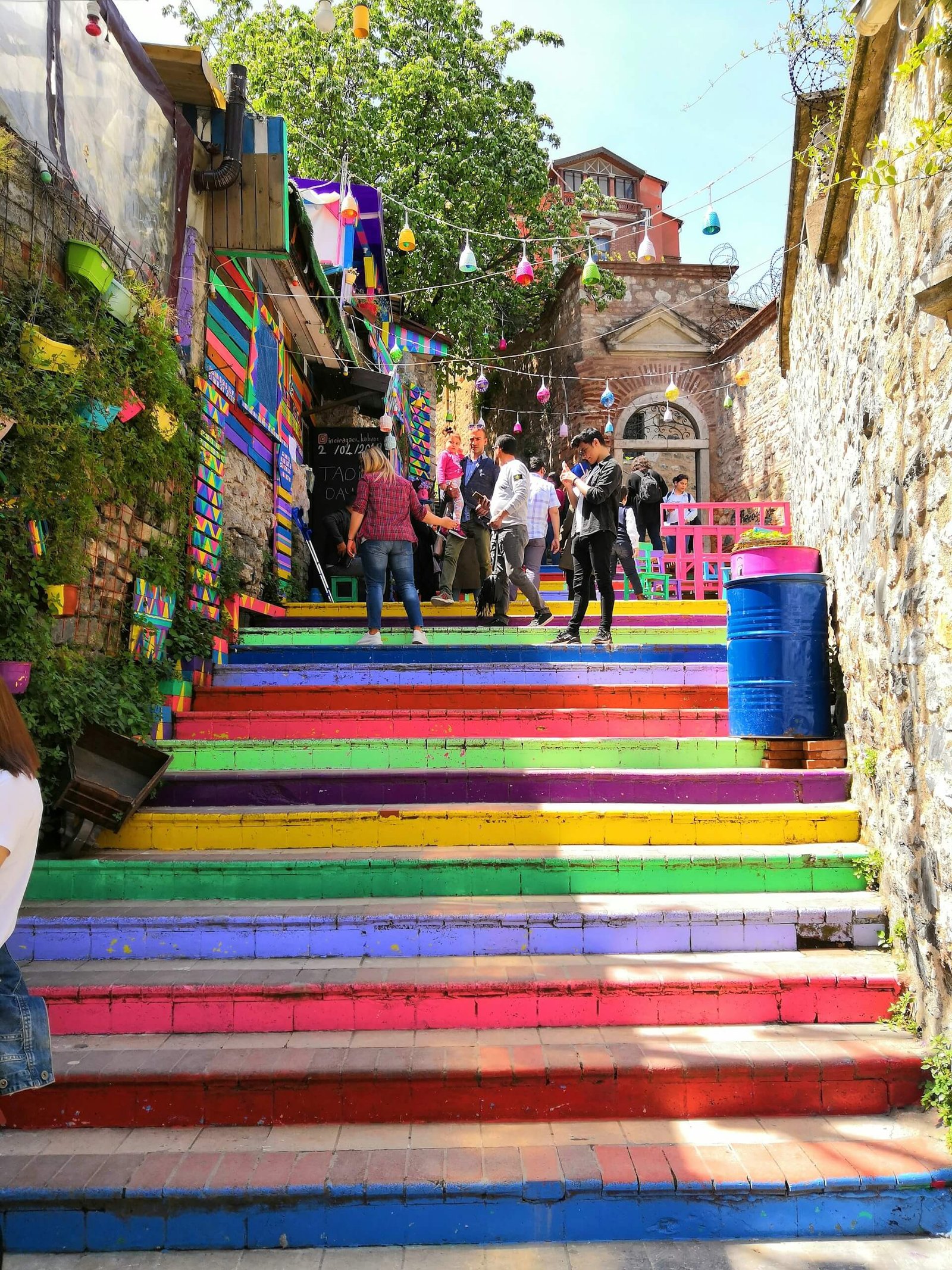 colourful street in istanbul