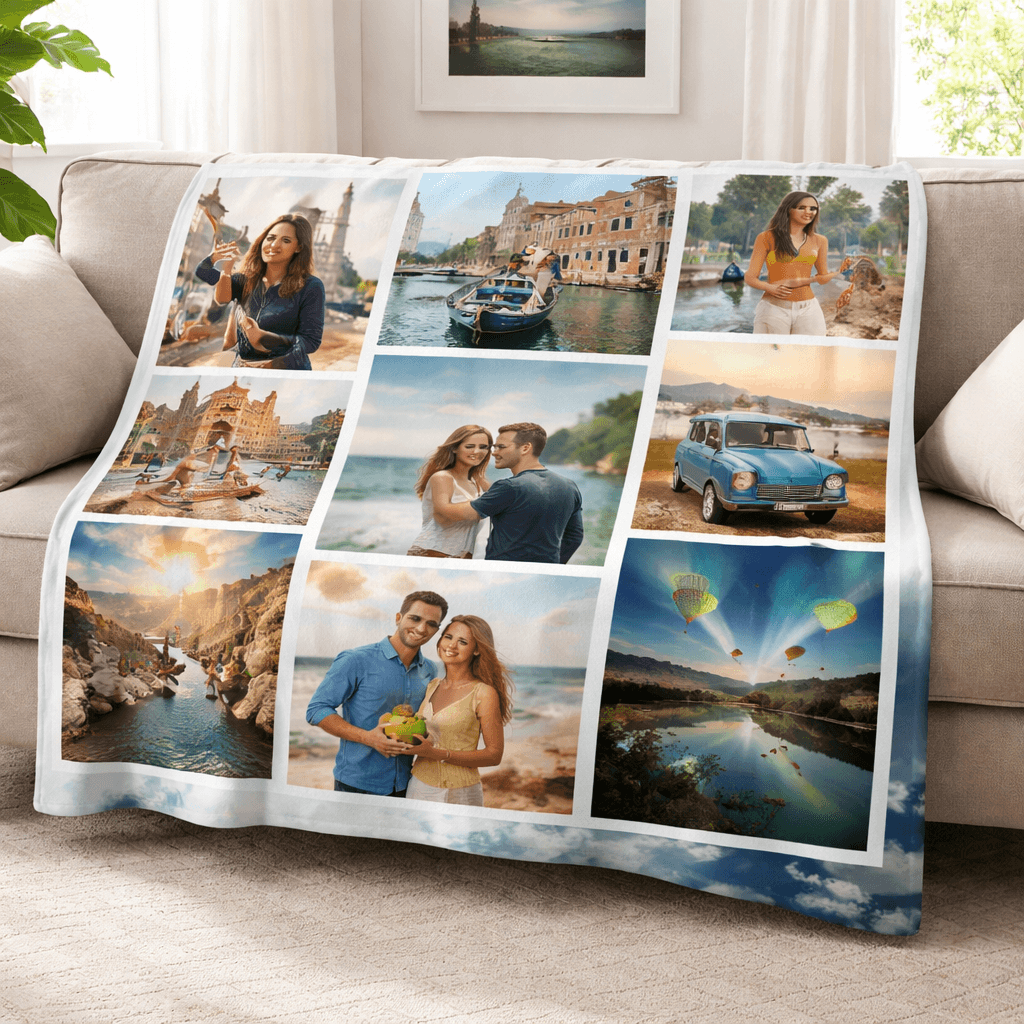 custom photo blanket