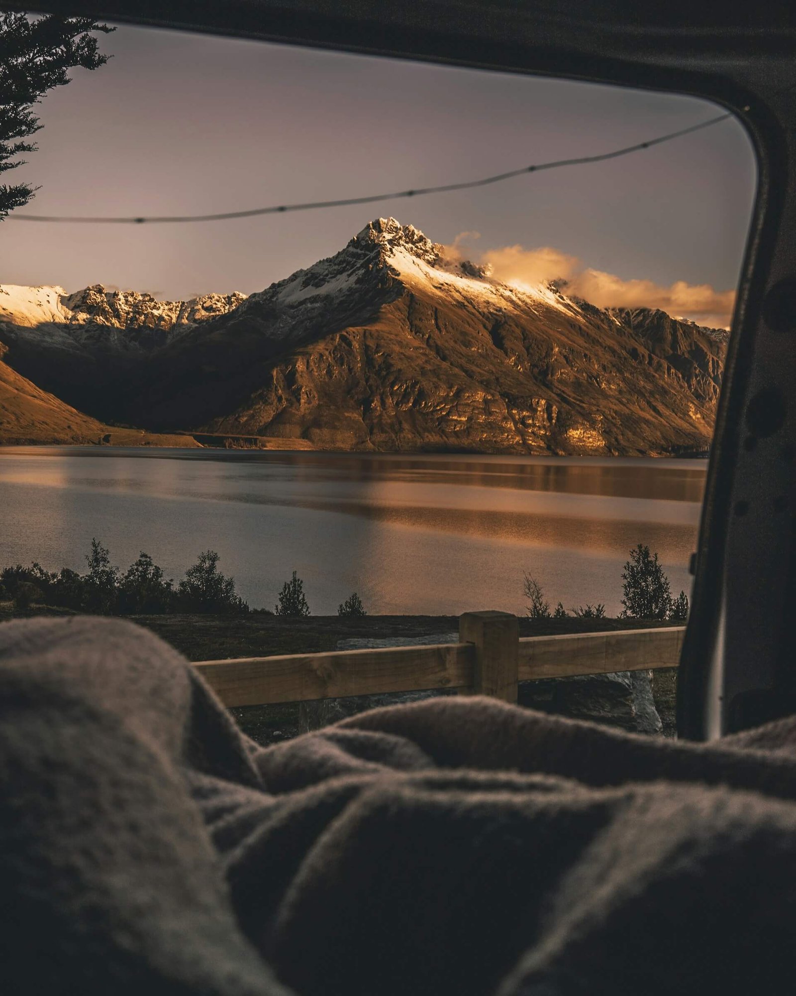 vanlife mountain view