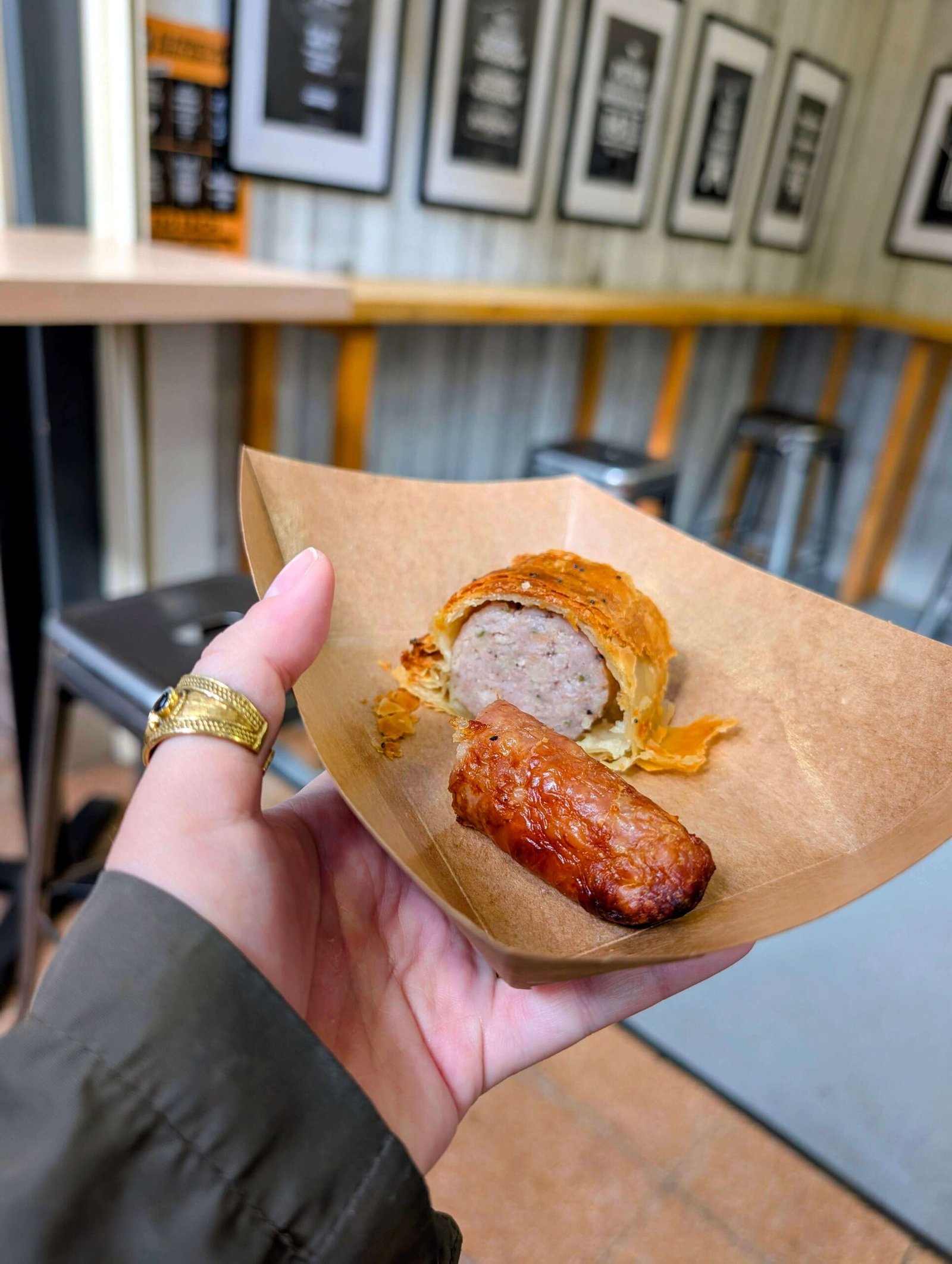 sausage roll from geordie bangers