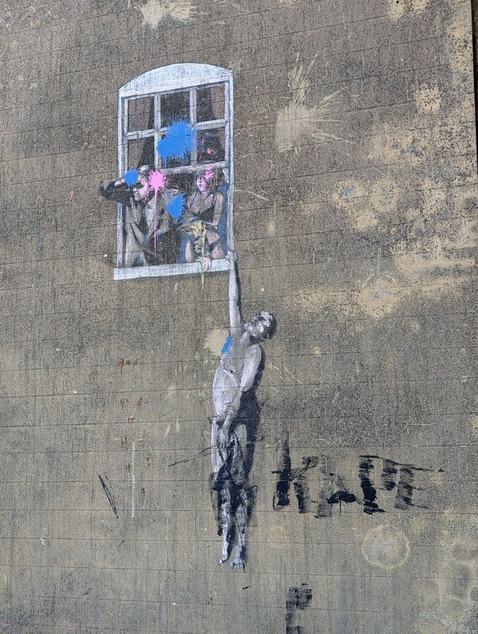 banksy well hung lover