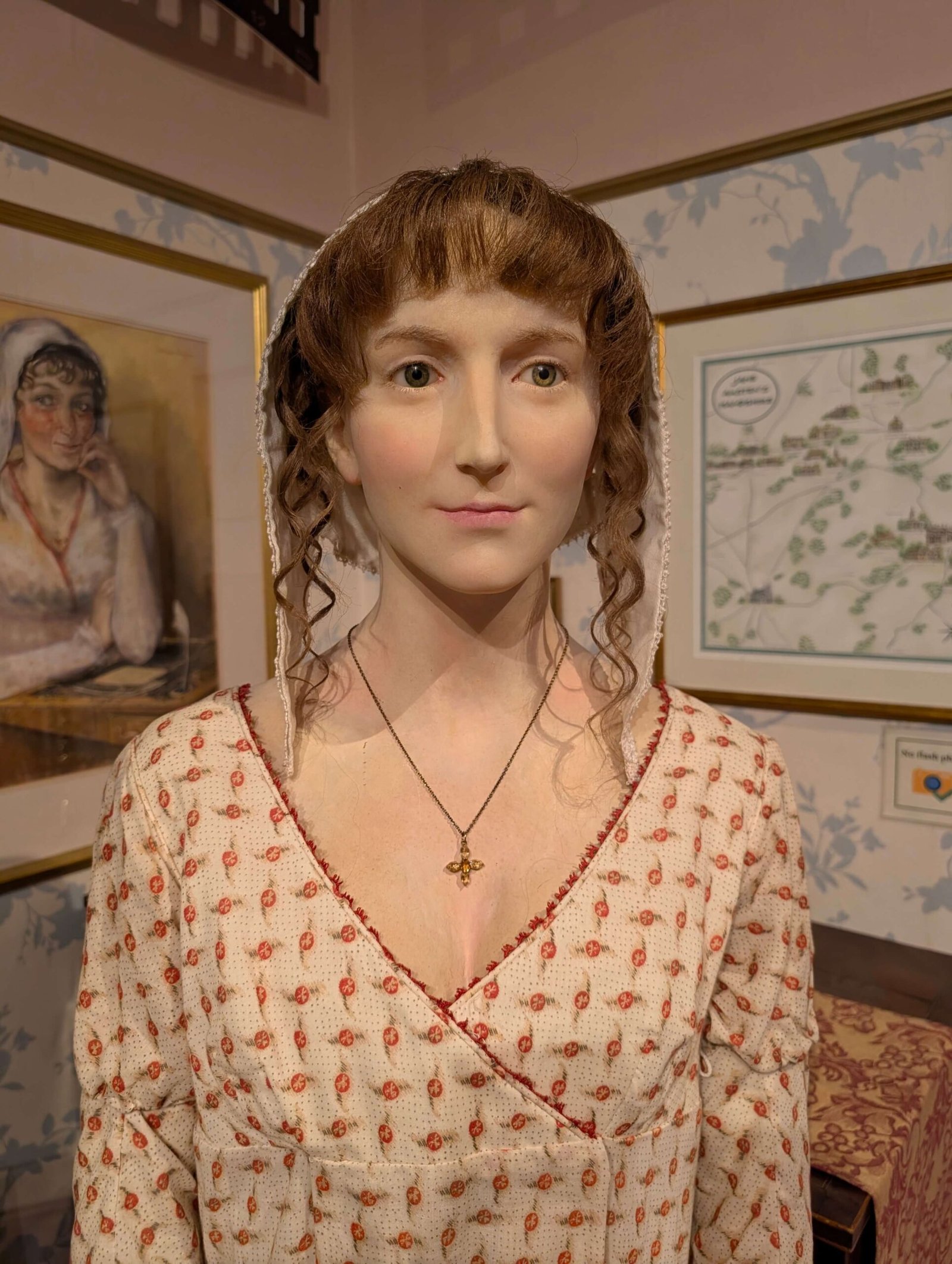 jane austen waxwork at the jane austen centre in bath