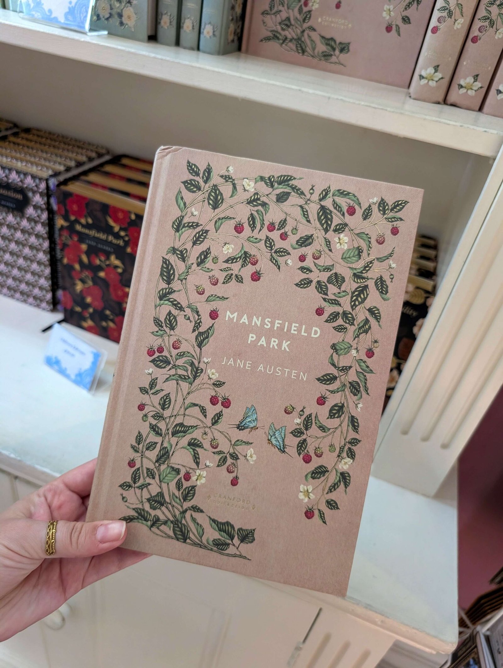 a copy of mansfield park at the jane austen centre gift shop